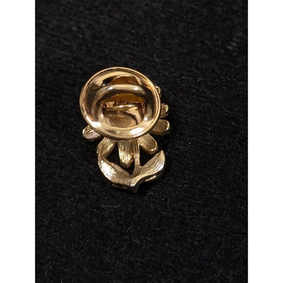 Vintage White Daisy Flower Enamel Tiny Tack Pin Brooch Retro Sunflower - Picture 3 of 6